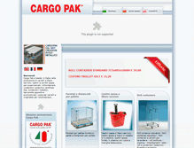 Tablet Screenshot of cargopak.it